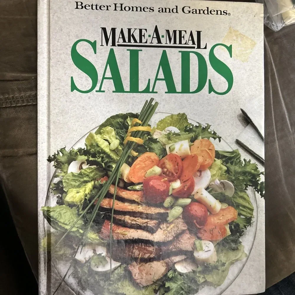 Better Homes and Gardens Make-A-Meal Salads Cookbook 1986 Hardcover‎